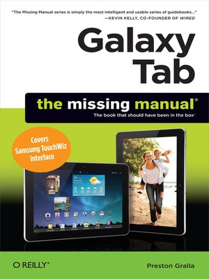 cover image of Galaxy Tab:  the Missing Manual